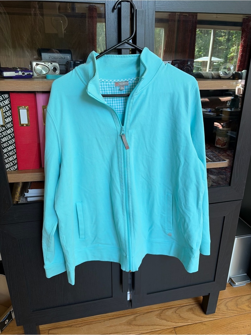 Talbots Aqua Full-Zip Lightweight Jacket